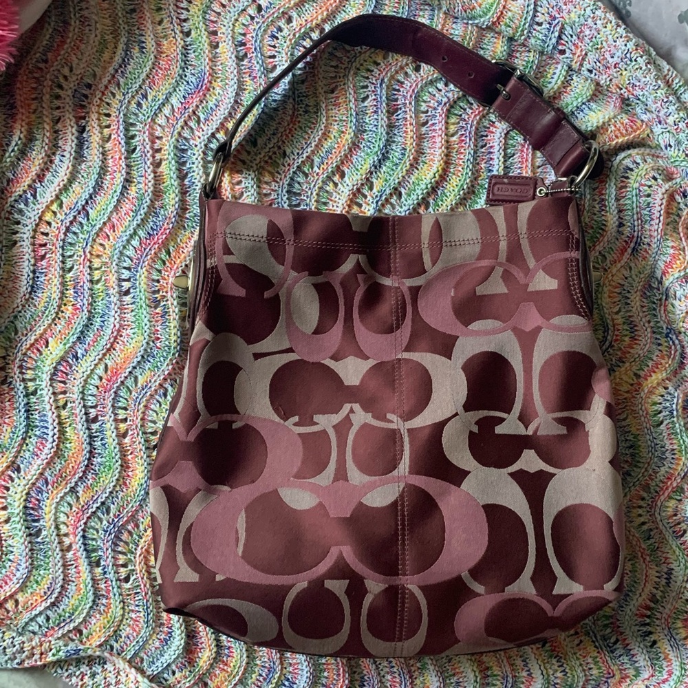 Coach purple purse